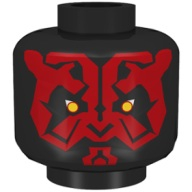 Lego hlava, černá (4124378, 4512821)